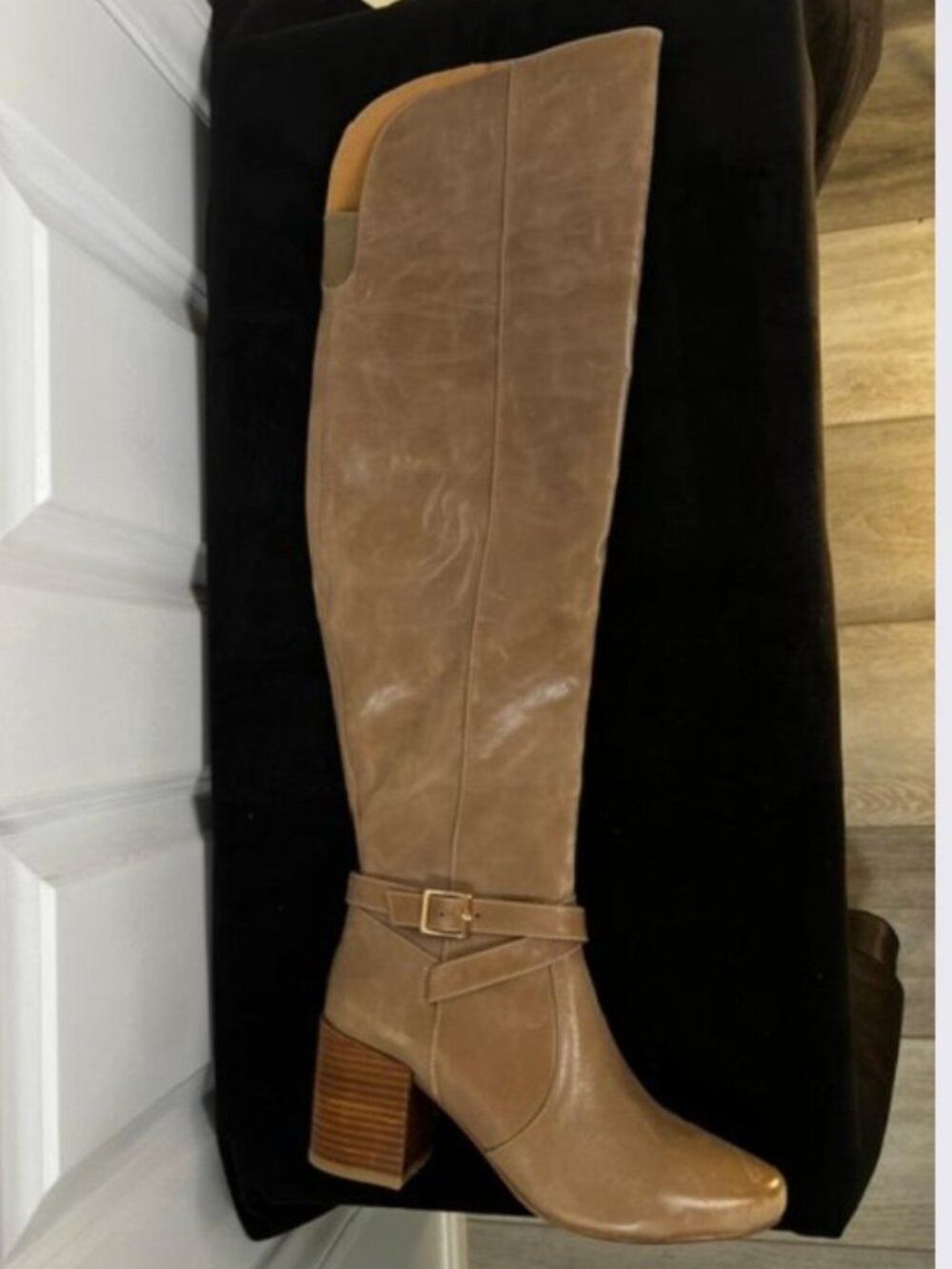Matiko Lakota Over-The-Knee Boots in Tan Leather – Size 9 / 39 Euro - NEW - Picture 7 of 12
